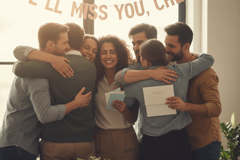 The team gave James a farewell heβll never forget